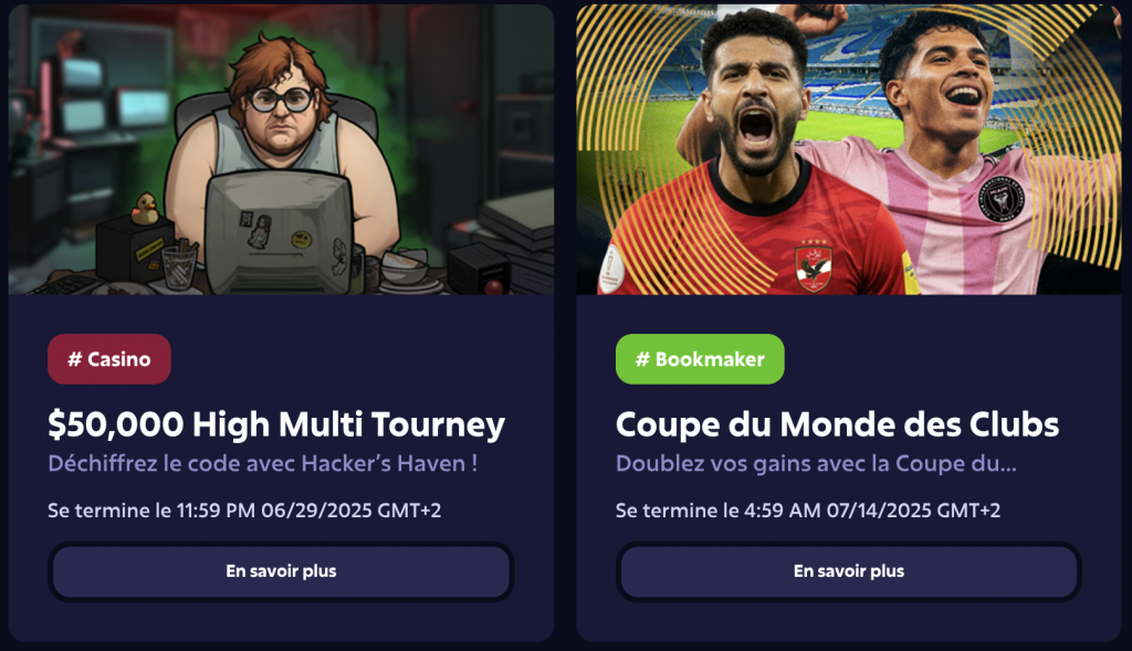 Les Bonus et Promotions Exclusifs